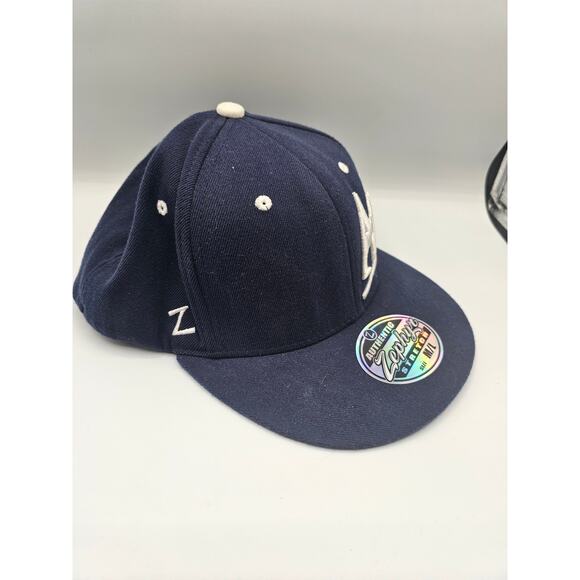 Zephyr 32/5 Chopped Mens Sz M/L Fitted Baseball Hat Embroidered Air Force Blue - Picture 3 of 5